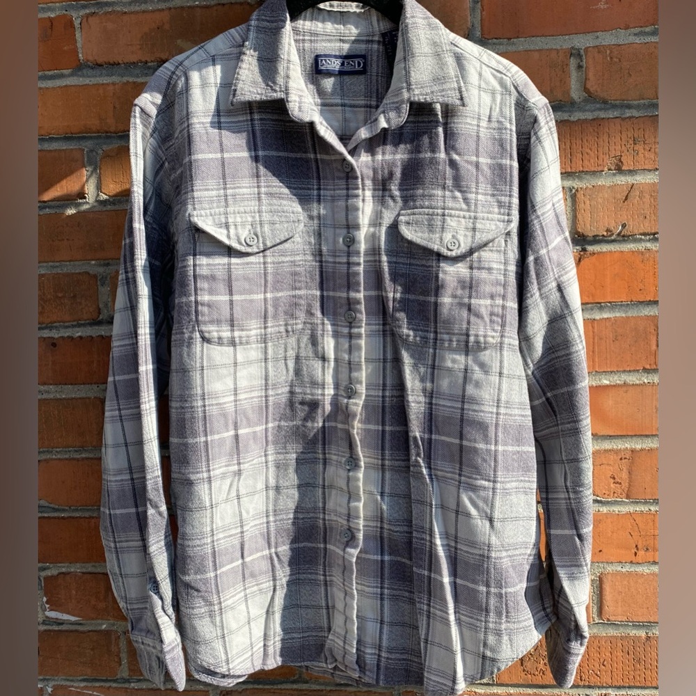 Vintage 1998 Land’s End Grey Flannel - Picture 3 of 10